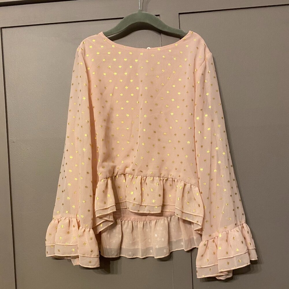 Girls Mayoral Pink Blouse - Size 10 (140cm)